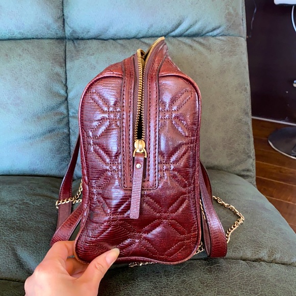 Kate spade quilted burgundy handbag - Picture 3 of 6
